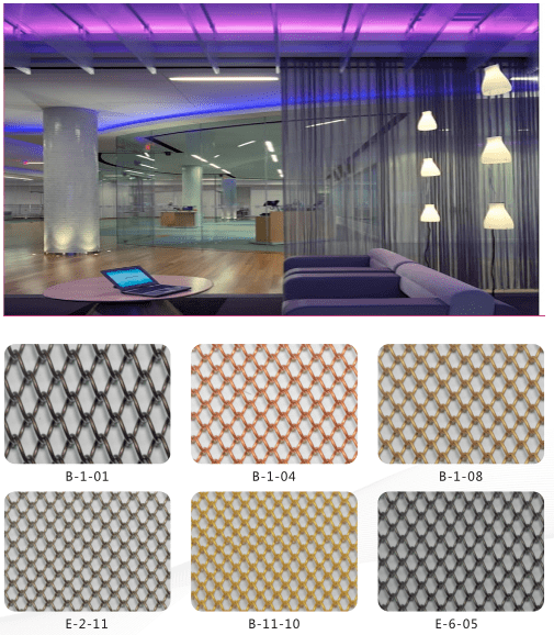 Draperie en bobine de métal