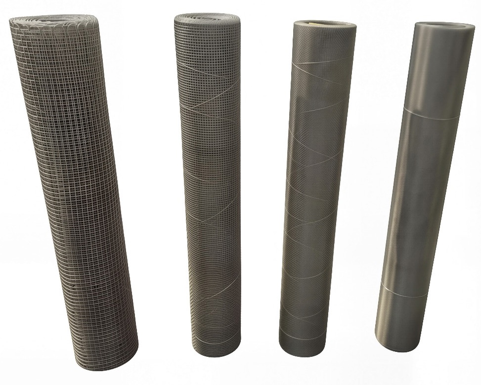 Rouleaux en treillis métallique en acier inoxydable