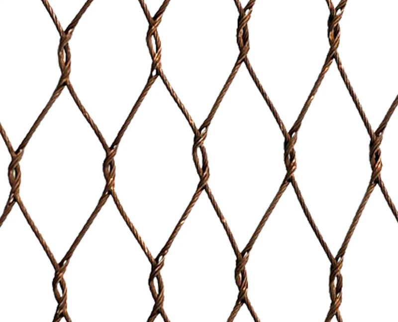 Maille de c&acirc;ble en acier inoxydable en bronze oxyd&eacute;