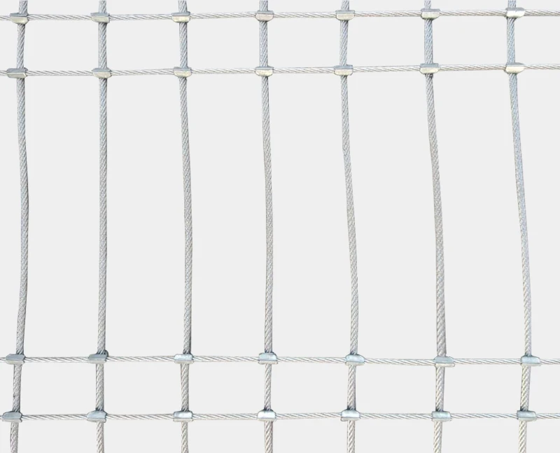 Maille de boucle crois&eacute;e de c&acirc;ble en acier inoxydable
