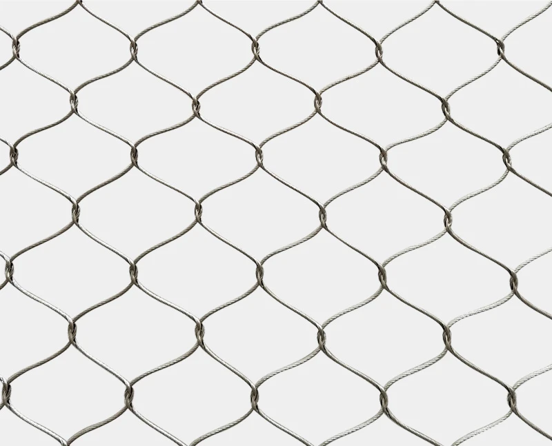 Maille de c&acirc;ble entrelac&eacute;e en acier inoxydable