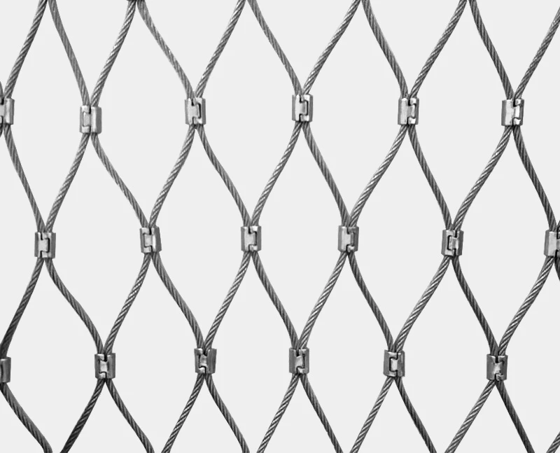 Maille de virole ouverte de c&acirc;ble d'acier inoxydable