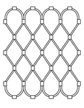 Scellé par des boucles de câbles
