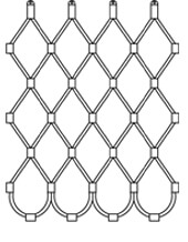 Scellé par des boucles de câble avec une ferrule standard