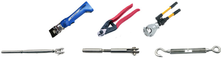 Outils et accessoires pour installer des treillis de corde