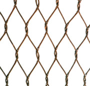 Treillis en acier inoxydable en bronze oxydé